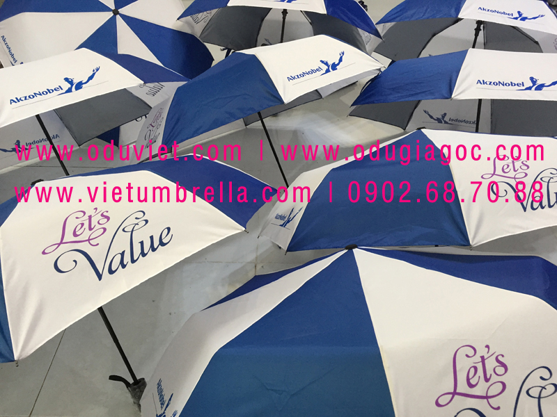 xưởng sản xuất ô dù cầm tay in logo quảng cáo